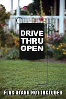 Drive Thru Open Decorative Open Flag