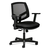 Hon Volt Series Mesh Back Task Chair with Synchro-Tilt, Supports up to 250 lbs., Black Seat/Black Back, Black Base