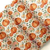 Fall Floral Pumpkins Bullet Fabric 6" Strip