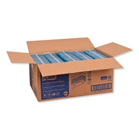 Tork Industrial Paper Wiper, 4-Ply, 12.8 x 16.4, Unscented, Blue, 90/Pack, 5 Packs/Carton