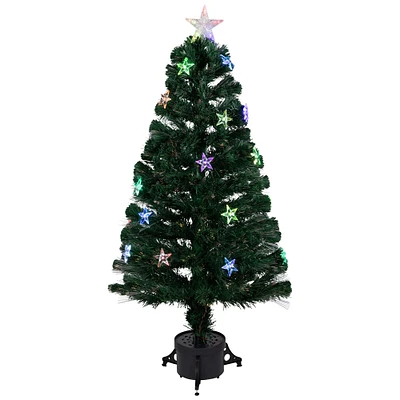 Northlight 3' Pre-Lit Fiber Optic Artificial Christmas Tree with Stars