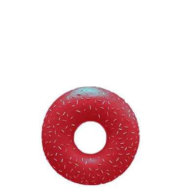 Large Donut Red with Sprinkles Over Sized Statue