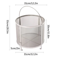 Kitcheniva Stainless Steel 300 Micron Mesh 304 Strainer for Homebrew Wine