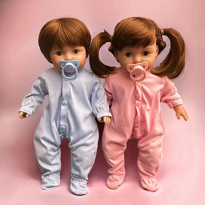 MBD- 18" Twin Baby Dolls- One Little Boy and One Little Girl Dolls