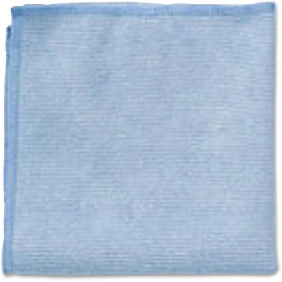 Rubbermaid Microfiber Light Duty Cloths, Cloth, 16" x 16" Length, 288/Carton, Blue