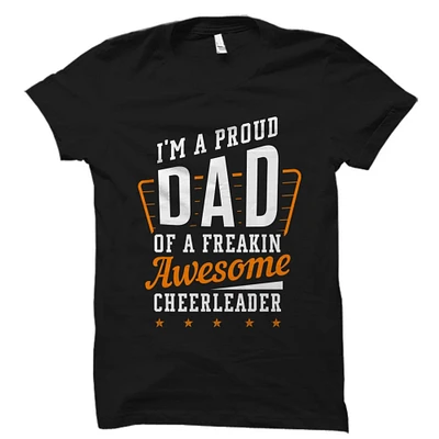 Cheer Dad Gift. Cheer Dad Shirt. Cheerleader Dad Gift. Cheerleader Dad Shirt. Cheerleader Gift. Cheerleading Gift. Cheer Gift. Cheer