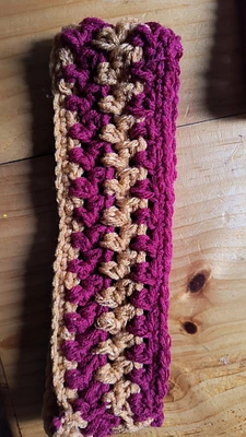 Crochet ear warmer headband