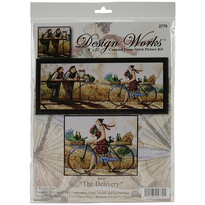 Design Works Counted Cross Stitch Kit 8"X22"-The Delivery (14 Count)