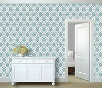 Small Royal Damask Wall Stencil | 3731 by Designer Stencils | Pattern Stencils | Reusable Stencils for Painting | Safe & Reusable Template for Wall Decor | Try This Stencil Instead of a Wallpaper | Easy to Use & Clean Art Stencil Pattern