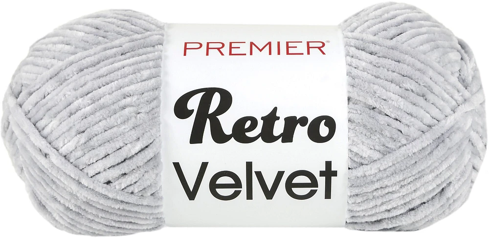 Premier Retro Velvet Yarn-Light Grey