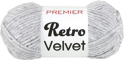 Premier Retro Velvet Yarn-Light Grey