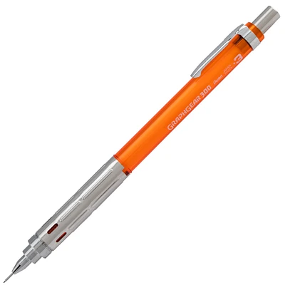 Pentel GraphGear Drafting Pencil, GraphGear 300, .3mm, Orange