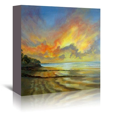 Sunset by Sandra Francis 10x10 Gallery Wrapped Canvas - Americanflat