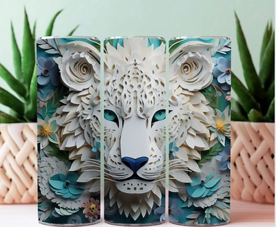 3D Lioness Tumbler