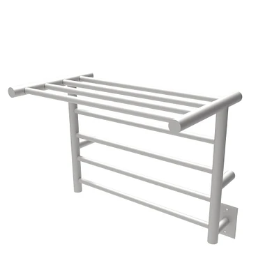 Amba Products 24.25" Stainless Steel Brushed Shelf 8 Bar Towel Warmer