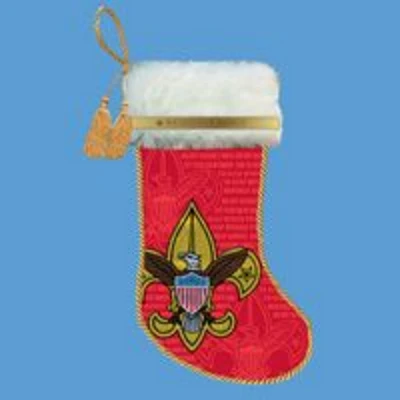 Kurt Adler 19" Red Boy Scout Logo Christmas Stocking