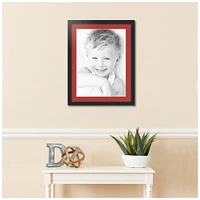 ArtToFrames 20x26" Matted Picture Frame with 16x22" Single Mat Photo Opening Framed in 1.25" Black and 2" Mat (FWM-3926-20x26)