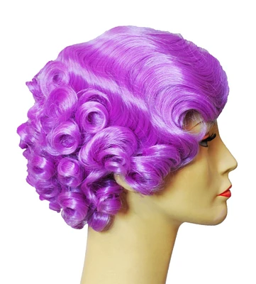 The Costume Center Purple Lady Edna Women Adult Wig Halloween Costume Accessory - One Size