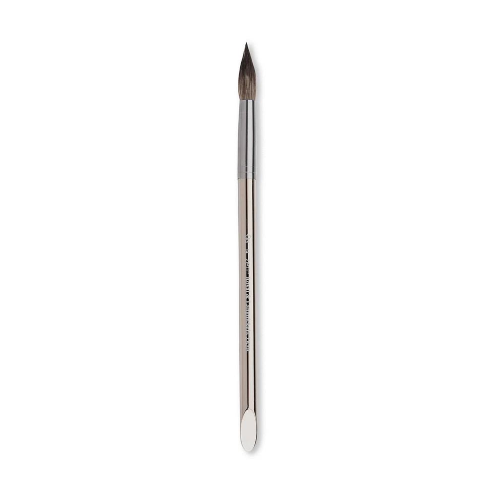 Royal Brush Zen Series 83 Synthetic Watercolor with Scraper Short Handle Brush, Round, 14