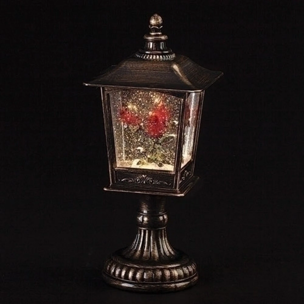 Roman 12" LED Lighted Christmas Snow Globe Lantern