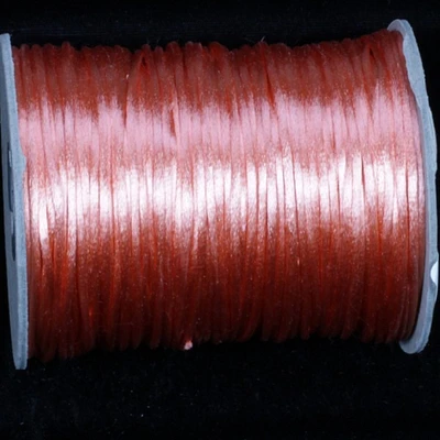 The Ribbon People Peach Orange Solid Satin Cording Craft Ribbon 0.25" x 144 Yards