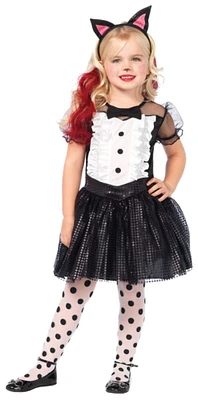 The Costume Center Black and White Tuxedo Kitty Girl Child Costume - Small