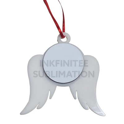 Sublimation 2” ROUND Angel Ornament
