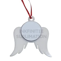 Sublimation 2” ROUND Angel Ornament