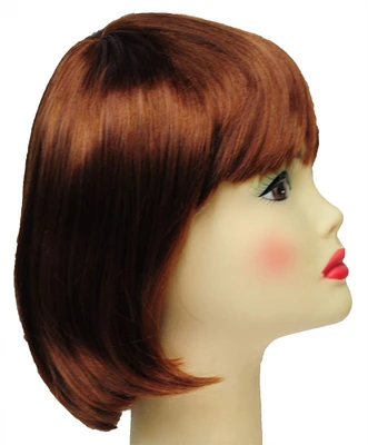 The Costume Center Red and Brown Straight Hair Women Adult Wig Costume Accessory