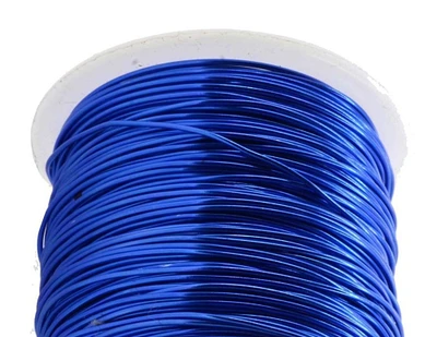 The Ribbon People 4mm Navy Colored Designer Aluminum Wire- Approximately 15 Yards