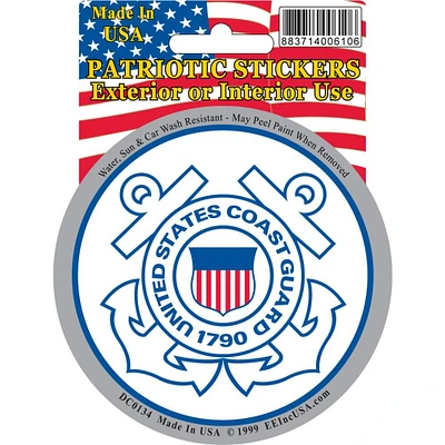 United States Coast Guard Sticker 3-1/4"