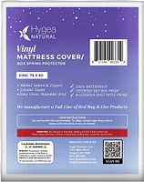 Hygea Natural 6 Gauge Vinyl Bed Bug Mattress/Box Spring Cover- King Size 78"x80"x9"