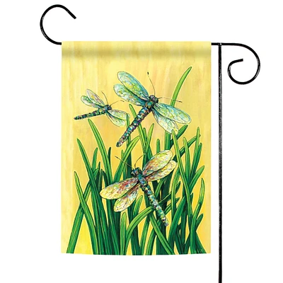 Toland Home Garden Dragonflies in Flight Outdoor Garden Flag 18" x 12.5"