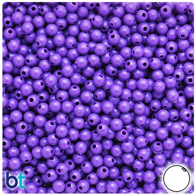 BeadTin Dark Opaque 5mm Round Plastic Craft Beads (700pcs