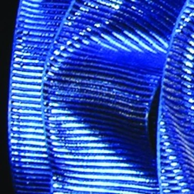 The Ribbon People Blue Metallic Grosgrain Wired Craft Ribbon 1.5" x 27 Yards