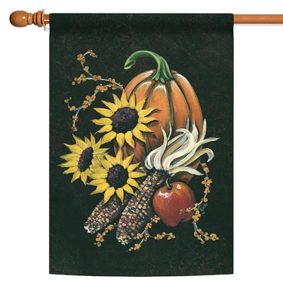 Toland Home Garden Flint Corn Rectangular Autumn Harvest Outdoor House Flag 40" x 28"