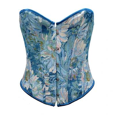 Women Vintage Floral Bustier Crop Tops Renaissance Y2K Corset Tops