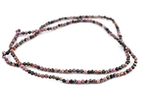 TheBeadChest Round Rhodonite Beads (4mm): Organic Gemstone Round Spherical Energy Stone Healing Power Crystal for Jewelry Bracelet Mala Necklace Making