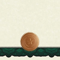 Great Papers! Cambridge Certificates with Copper Seal, Green Border, 8.5" x 11", Printer Compatible, 10 Count