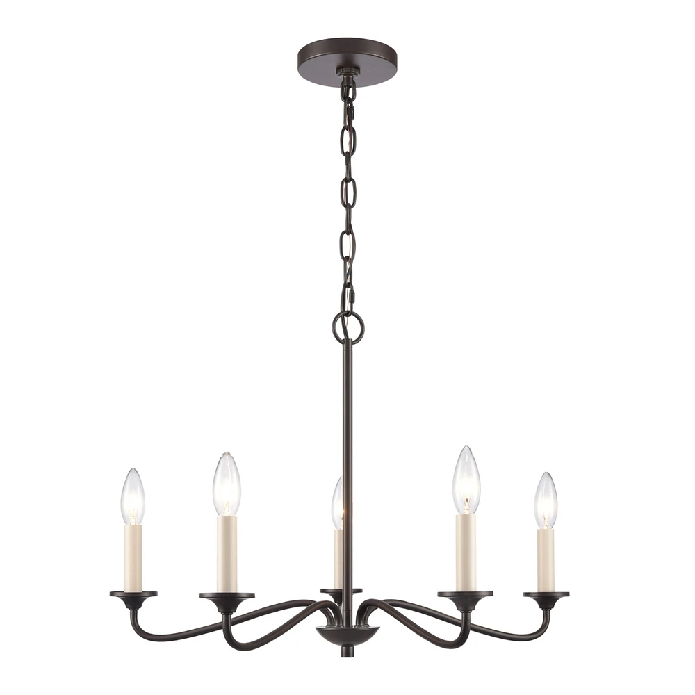 Elk Showroom Quinn 24 Wide 5-Light Chandelier