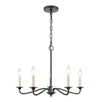 Elk Showroom Quinn 24 Wide 5-Light Chandelier