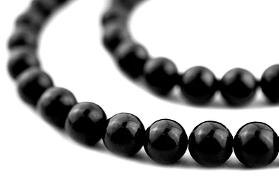 TheBeadChest Round Onyx Beads (5-6mm)