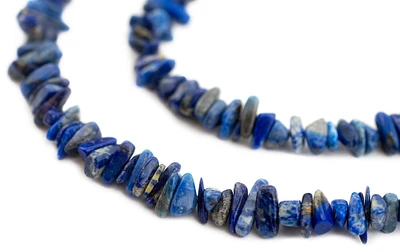TheBeadChest Lapis Chip Beads 10-15mm Blue Chips Gemstone 16 Inch Strand