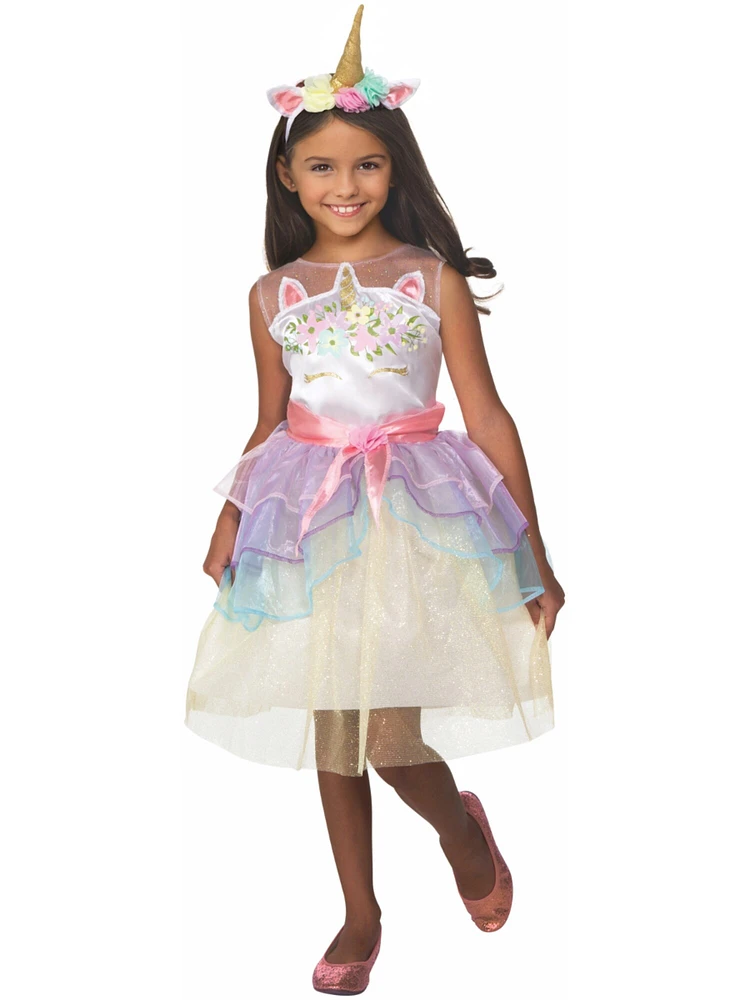 Pastel Mythical Unicorn Girl's Costume