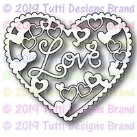 Tutti Designs  - Dies - Love Script Heart
