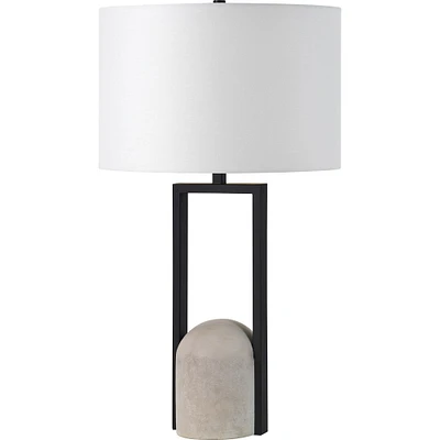 Signature Home Collection Modern and Organic Table Lamp - 27.75" - Gray and Black