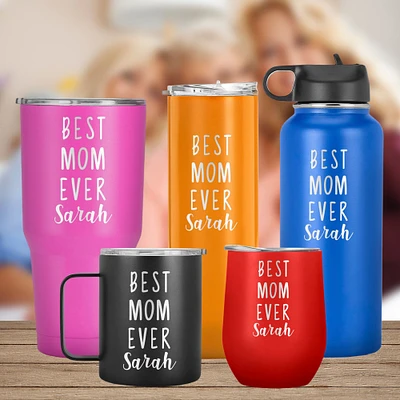 Best Mom Ever Custom with Name Tumbler, Mother day, Birthday or Any Special Occasion Gift to Mom, Mother in law, Boyfriend Mom