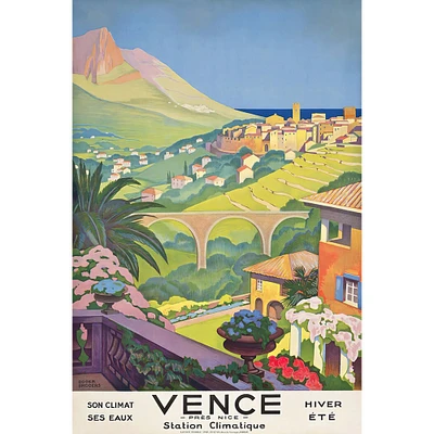 Vence - French Vintage Travel Poster Prints