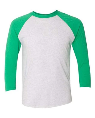 Next Level® - Triblend Three-Quarter Raglan T-Shirt - 6051 | 4.3 oz./yd², 50/25/25 polyester/combed ring-spun cotton/rayon Shirt | Elevate Your Style Premium Three-Quarter T-Shirt