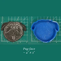 Pug Silicone Freshie Mold